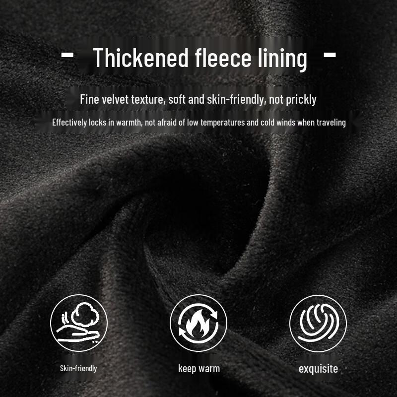 Men's Water-Repellent Fleece-Lined Hooded Casual Jacket
