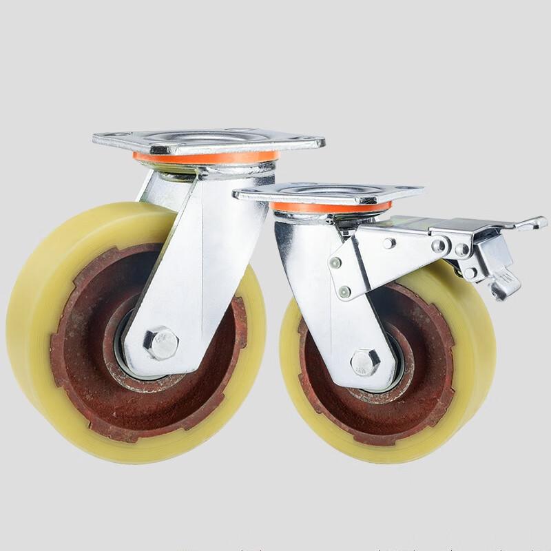 Shengbai Heavy-Duty 4-inch Swivel Caster Wheel with Brake
