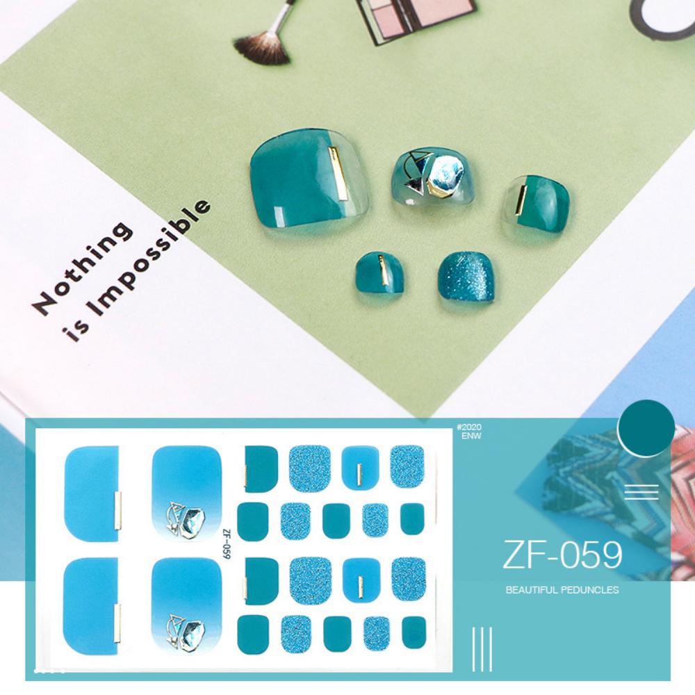 Наклейка для ногтей на ногах трехмерная 3D имитация страза наклейка для ногтей на ногах водостойкая наклейка для ногтей на ногах полная наклейка