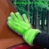 1Pc Car Wash No Glove Double-sided Five Shedding Chenille Fingers Car Cleaning Glove