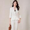 Women's Professional Spring/Autumn Suit Set: Elegant Host & Formal Wear for Salon or Work