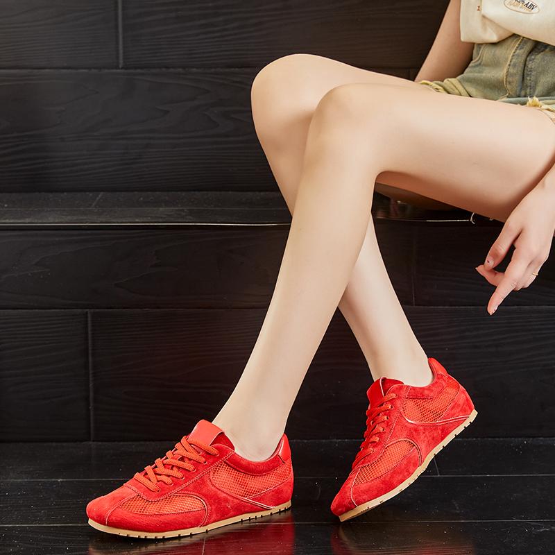 Женские кроссовки сетка летние немецкие тренировочные туфли для женщин большой размер плоские женские туфли