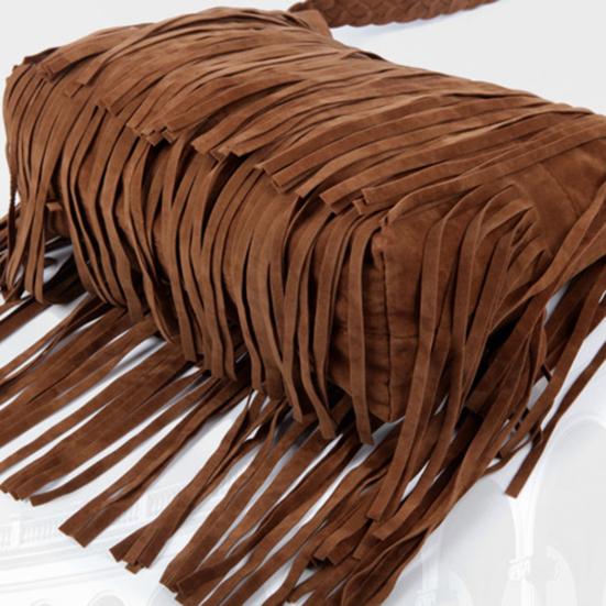 Women Tassel Shoulder Bag Large Capacity Retro Crossbody Bag Bohemian Fringe Messenger Bag for Daily Outings Work Travel