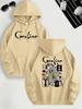Coraline Inspired Casual Hoodie for Women's Polyester Knit Fabric Long Sleeve Regular Fit Hooded Pullover with Slight Stretch