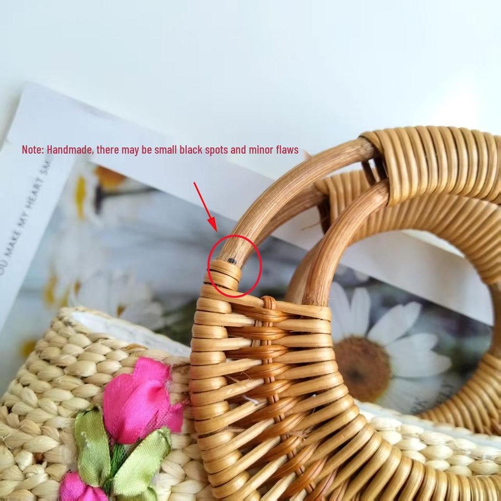 Вьетнамская плетеная сумка ручной работы в ретро-стиле для путешествий и фото