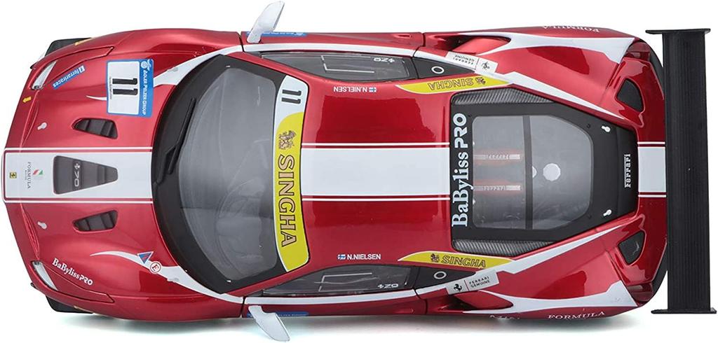Bburago Ferrari Bburago Ferrari 488 CHALLENGE гоночный спортивный автомобиль литой автомобиль литая модель мини-машина 1/24 1/24 18-26308