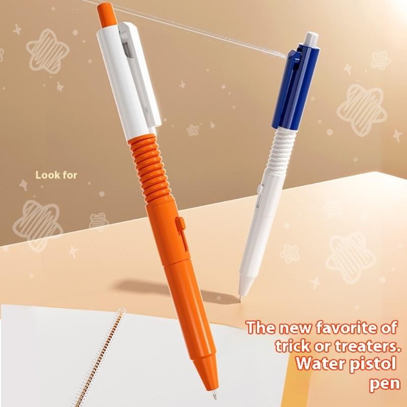 Novelty Water Sprayer Pen Toy Halloween Party Trick Props Pen Practical Joke Props Water Guns Pen for Adult and Student