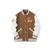Anta Life Series Good Things Happen Letter Print Single-Breasted Long Sleeve Baseball Jacket Unisex Jackets Hazelnut-Brown 152418745S-2
