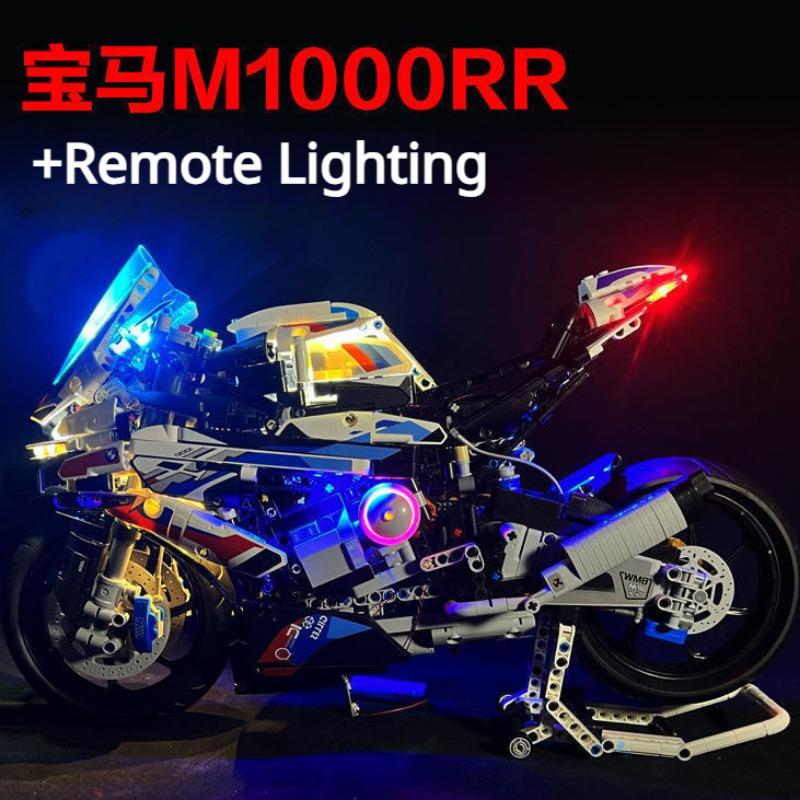 Мотоцикл M1000RR, строительный блок, игрушечная модель, детский подарок на день рождения для мальчиков и девочек