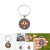 Paris Sunset View Keyring With Glass Alloy Pendant For Gift And Collectors Use