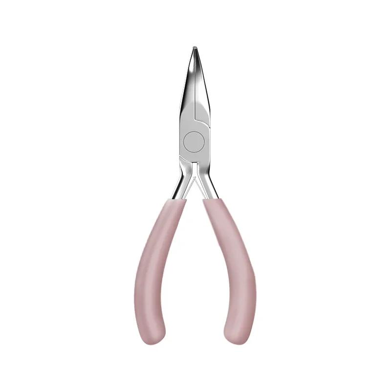 Mini Pliers Diagonal Pliers Round Bent Needle Nose Cutter Handcraft Beading Insulated Plier for DIY Small Jewelry Pliers Tools