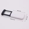 Pull-Out Magnifier Foldable Portable Magnifying Tools Handheld 4x Illuminated Lighted Magnifier Rectangular for Elderly Reading