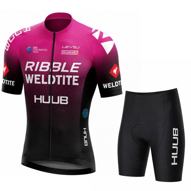 HUUB Short Sleeve Cycling Jersey Set Breathable Quick-Dry Performance Wear Men Women Ride