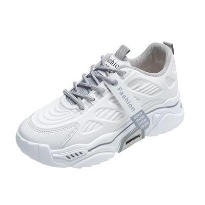 Модные женские кроссовки на толстой подошве, женские повседневные кроссовки в стиле «папа», женские спортивные сетчатые вулканизированные кроссовки на шнуровке