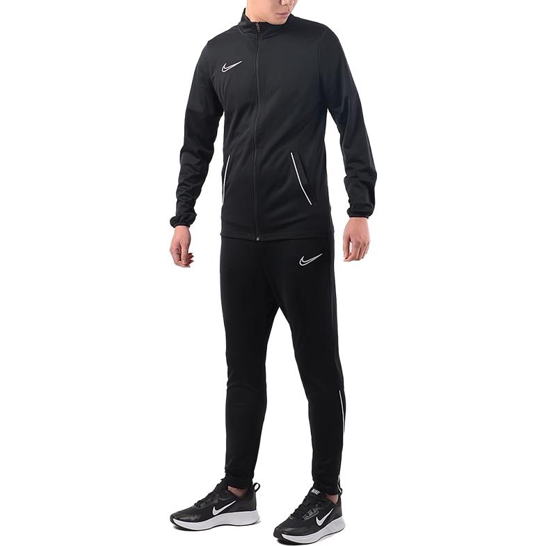Nike Dri Fit Повседневная спортивная одежда Мужской черный комплект С воротником-стойкой Умеренный CW6132-010