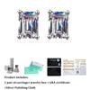 Real Moissanite Diamond Square Stud Earrings Emerald Cut Radiant Cut 925 Sterling Silver for Women Wedding Fine Jewelry