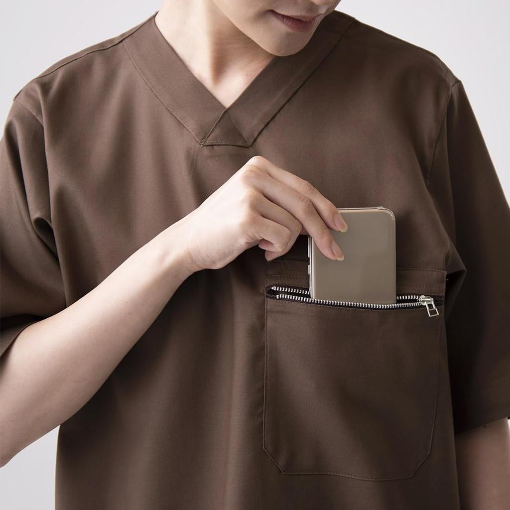 Seven Uniform QA7368-6 Coat (Half-Weight), Brown, Medium