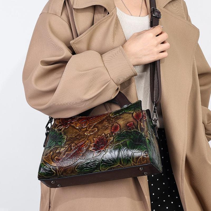 Роскошные ретро-сумки на плечо в китайском этническом стиле для женщин, высококачественная подарочная напечатанная новая сумка через плечо с несколькими отделениями
