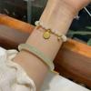 Chalcedony Fu Brand Bracelet, Female Ins Niche Design, Fu Character Bracelet Temperament, Students Give Girlfriend Gifts