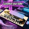 Custom Name Personalized Football team Pattern Mousepad, Laptop PC Desk Mat, Decorative Desk Mat for Home Keyboard Pad Gift