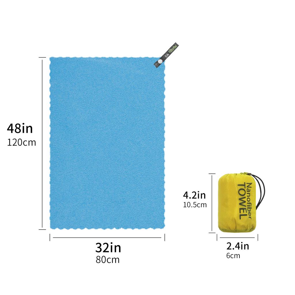 Hiturb Outdoor Travel Round Cloth Bag Packaging Quick Drying Towel Absorbent Quick Drying Lightweight Portable Beach Running