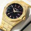Full Diamond Luxury European and American Royal Oak Men's Watch True Luminous Waterproof