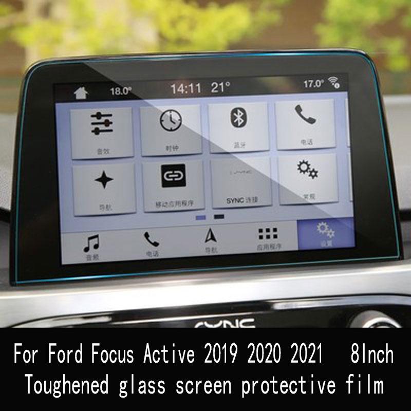 For Ford Focus Active Car GPS Navigation Film LCD Screen Tempered Glass Protective Film Anti-scratch Film Accesso