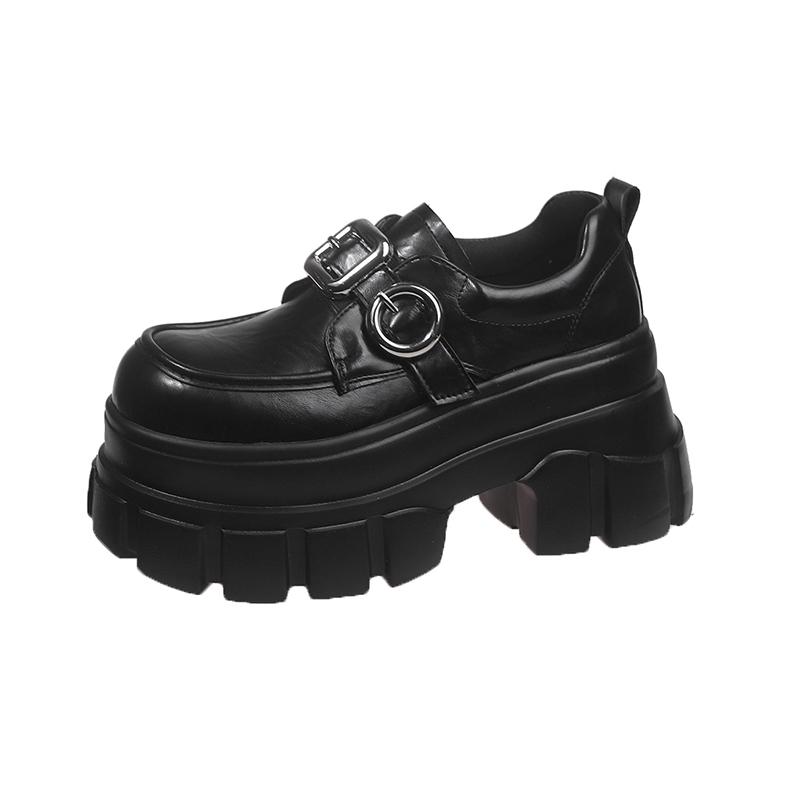 Fashion 8CM High Platform Women Sneakers Autumn Thick Sole Casual Dad Shoes Walking Chunky Shoes Woman Leather Sneakers Zapatos Mujer