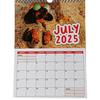 2025 Wall Calendar Cartoon Dog Print Wall Hanging Calendar Monthly Daily Planner Holiday