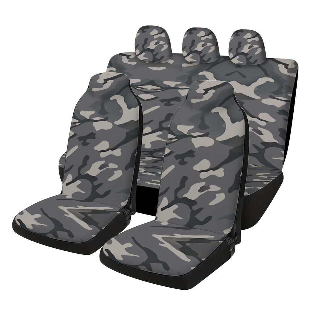 Printed Car Universal Seat Cover, Four-Season Universal Seat Cushion Cover, Five-Seat Car Seat Cover