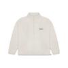 Fear of God Essentials Унисекс пуловер с молнией из поларфлиса, топ, цвет овсянки FOG-SS20-278