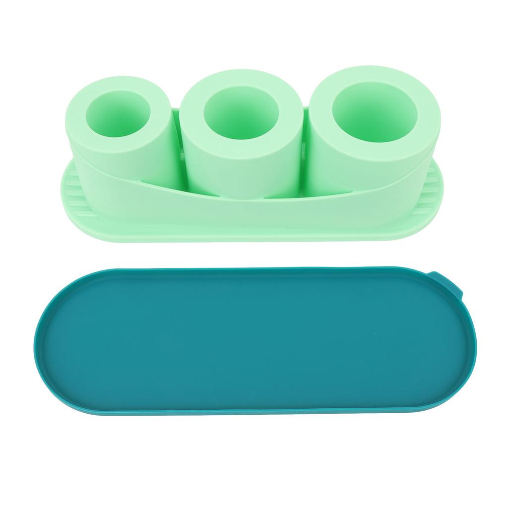 Hollow Cylinder Ice Cube Tray Quick Release Silicone High Low Temperature Resistant with Lid 3 Hollow Cylinder Ice Cube