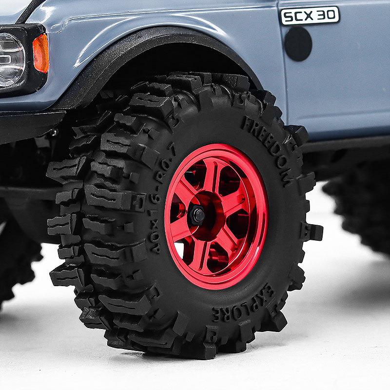 1/30 SCX30 Upgrade Tires 07 Inch Soft Rubber for Bronco Wrangler K10 Ascent-32