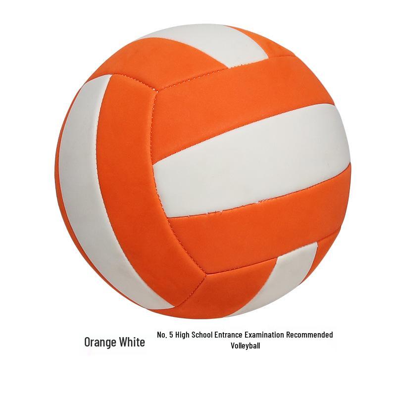 Junior Volleyball Size 4 or 5 - Soft PU Leather, Machine-Sewn, Ideal for Elementary to Junior High Training and Beach Play.