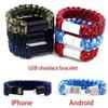 USB-браслеты, мужские браслеты-цепочки с подвеской для выживания, мужской браслет-цепочка для Iphone, Android, сотового телефона (Колорадо