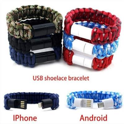 USB-браслеты, мужские браслеты-цепочки с подвеской для выживания, мужской браслет-цепочка для Iphone, Android, сотового телефона (Колорадо