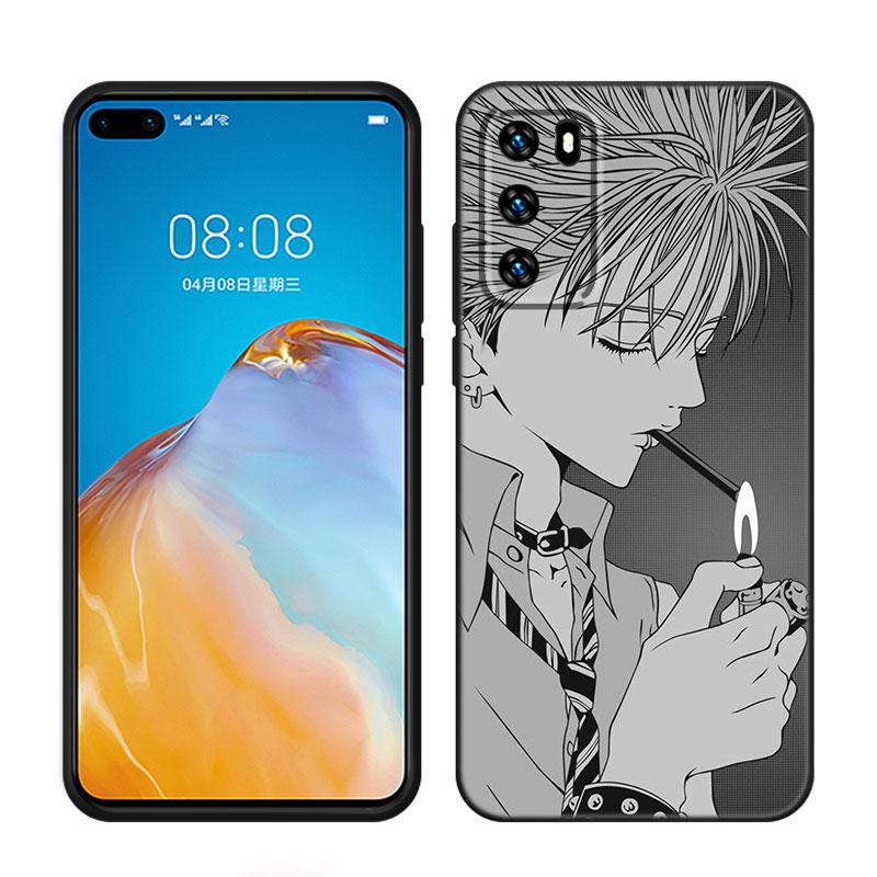 NaNa Osaki аниме черный силиконовый чехол для телефона Huawei P10 P20 P30 P40 Lite P50 P60 Art P50E P Smart Z 2018 2020 2021 Pro 2019