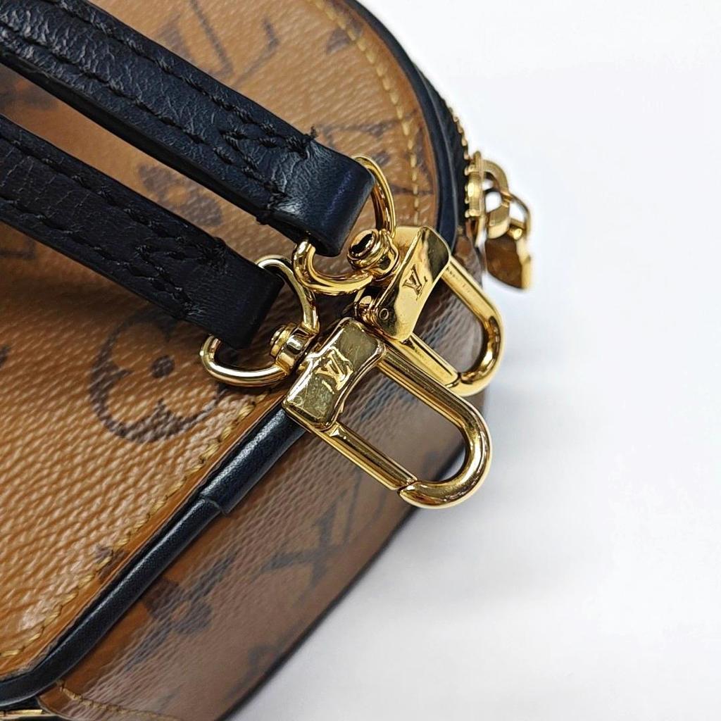 [Б/У] Louis Vuitton Мини-бокс Шляпный 'Коричневый Холст Monogram Reverse' - Отличное состояние #RUBSGE