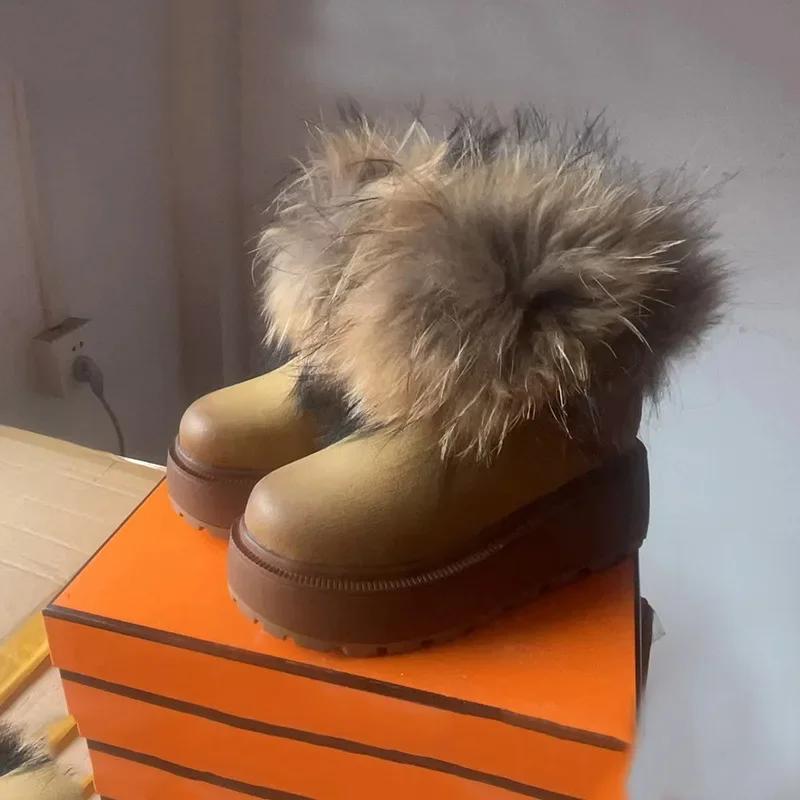 Модные 8 см ботинки из синтетической кожи весна осень мокасины зима плюшевые платформы танкетка каминные модные ботильоны женская обувь