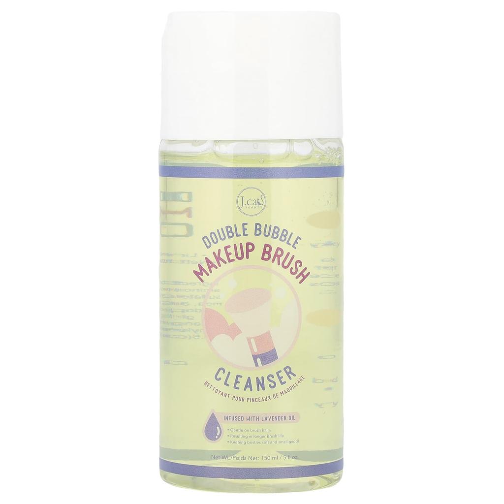 J.Cat Beauty Double Bubble Makeup Brush Cleanser, 150ml (5 Fl Oz)