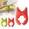 Portable Silicone Anti-overflow Pot Lid Clip Anti-scalding Spoon Holder Support Rack Kitchen Universal Spatula Bracket Clip