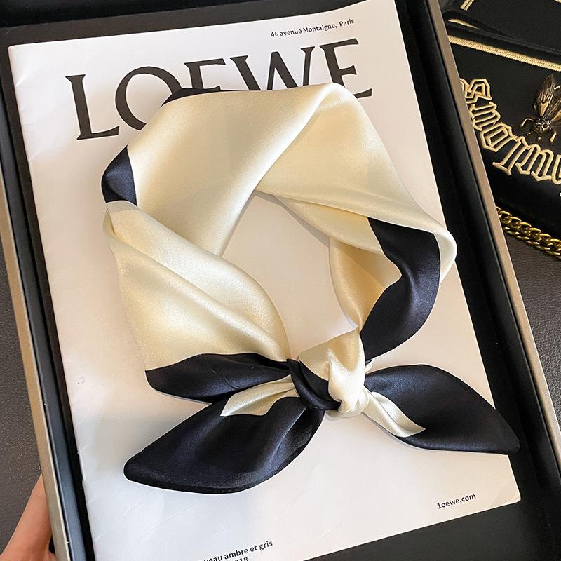 53 * 53cm Mulberry Silk Small Square Scarf Multifunctional Professional Fashion Decoration Silk Scarf For Spring And Autumn Warmth Shawl