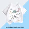 Cute Jade Cassia Dog Children's T-shirt Big Eared Dog Foreign Style Summer New Cotton Versatile Half Sleeve Parent-child Outfit