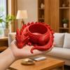 Цветочный горшок, напечатанный на 3D-принтере, Горшок-плантатор в сказочном стиле в форме дракона с вентилируемой конструкцией, Маленький контейнер для растений для домашнего декора