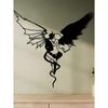 1pc New Couple Angel Devil Wall Decor Wrought Iron Hangings, Minimalist Living Room Wall Art,Home Decor ,Room Decor,Wall Decor