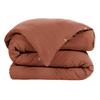 Duvet Cover Set "Gaïa" All Sizes "Cotton Gauze" - Gaïa Terracotta - 3-Piece Set for 90 X 190 Cm Bed (1 Cover of