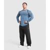 Gymshark Бесшовная толстовка с капюшоном Shadow Faded Blue A1b1w Ucmg