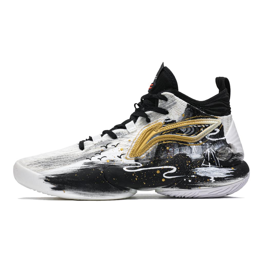 Li Ning YuShuai 18 Амортизация Нескользящие Дышащие Влагоотводящие Упругие Суперлегкие Высокие Баскетбольные Кроссовки ABAU009-3(Команда726-)