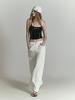 HALF DEVIL US Structured Wide Pants_White