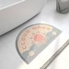 Ins Стильный Полукруглый Влагоотводящий Коврик для Ванной Комнаты Утолщенный Нескользящий Ковер Туалетная Комната Туалет Дверь Ванной Ножной Коврик